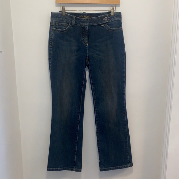 Ann Taylor Classic Blue Denim Jeans Modern Fit - Size 8 Petite - Picture 1 of 4
